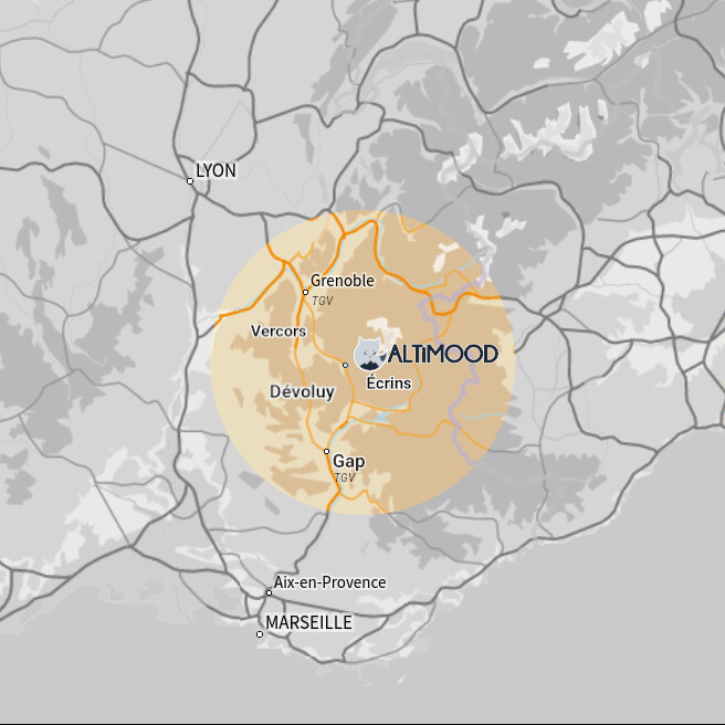 Southern Alps map