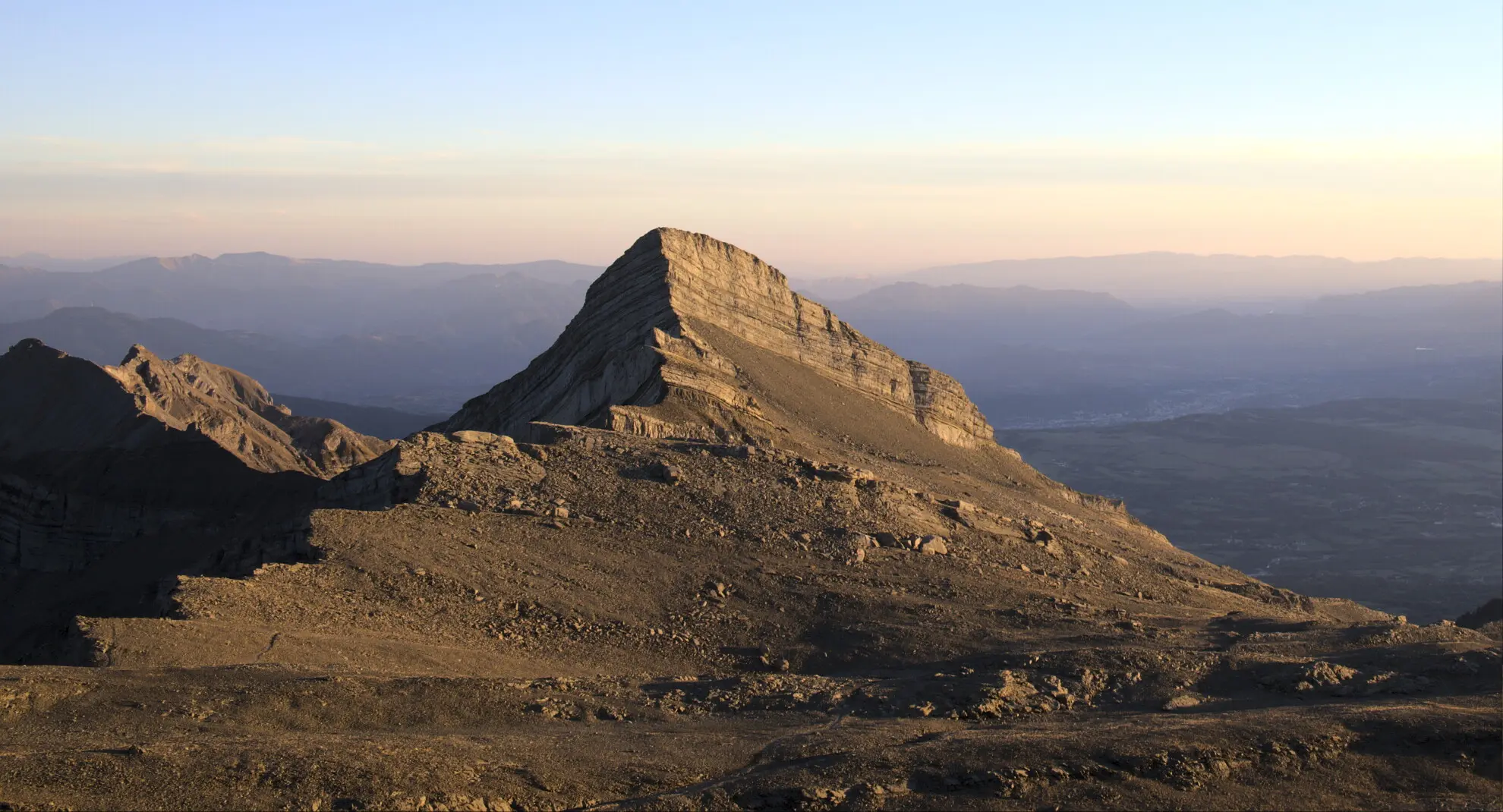 Sunset on the Vieux Chaillol ridges