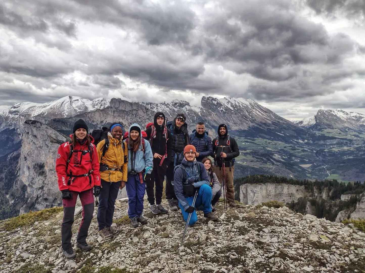 randonnée en groupe