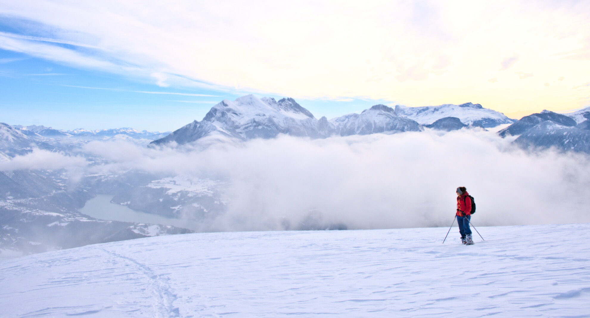 Snowshoeing Sainte Luce