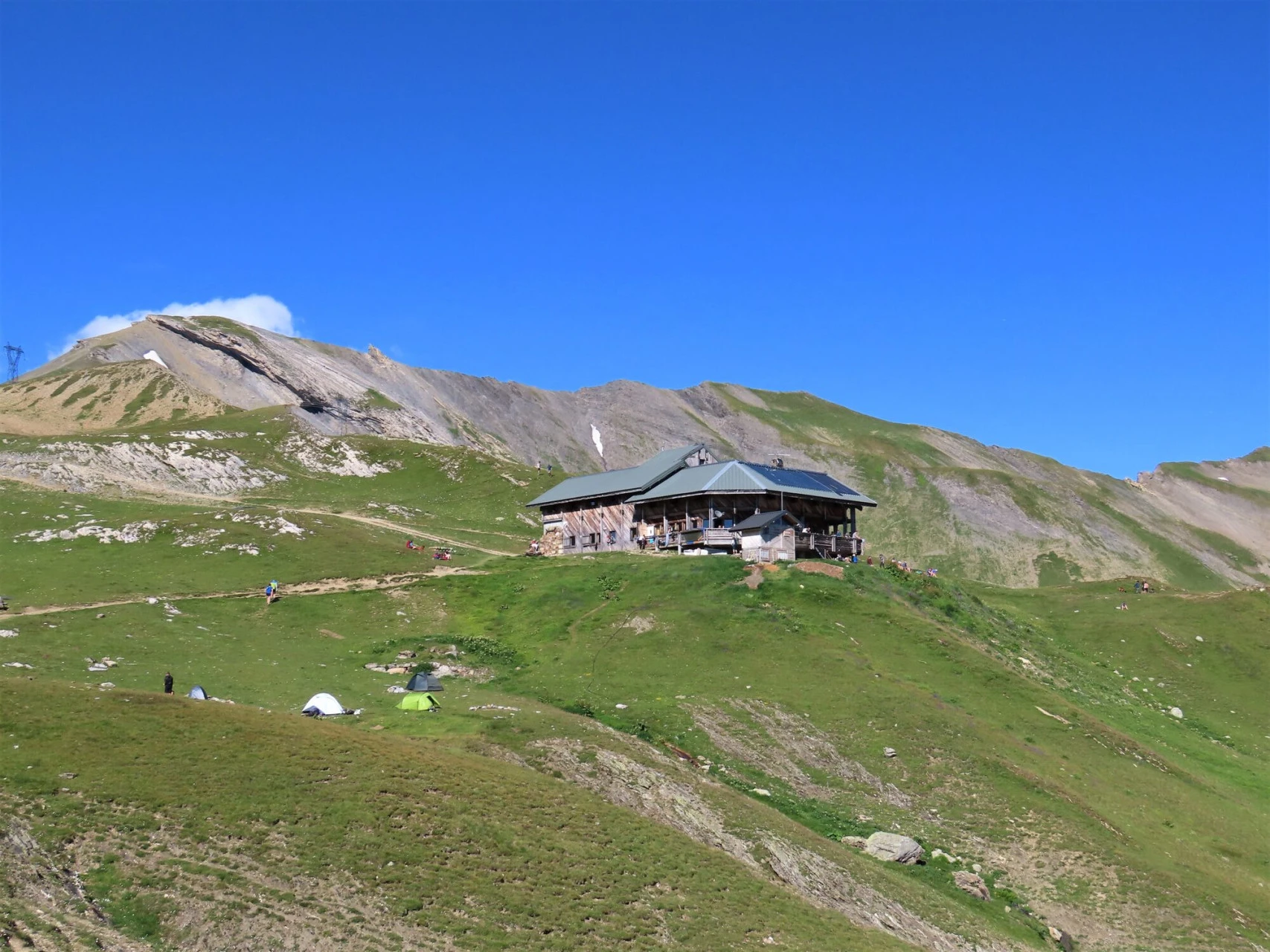 Refuge de la Croix du Bonhomme, at the pass on the Tour du Mont-Blanc